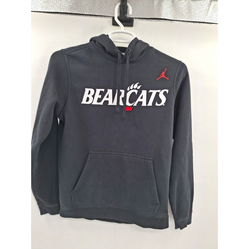 Nike Jordan Cincinnati Bearcats Black Pullover Hoodie Sweatshirt Size Smal